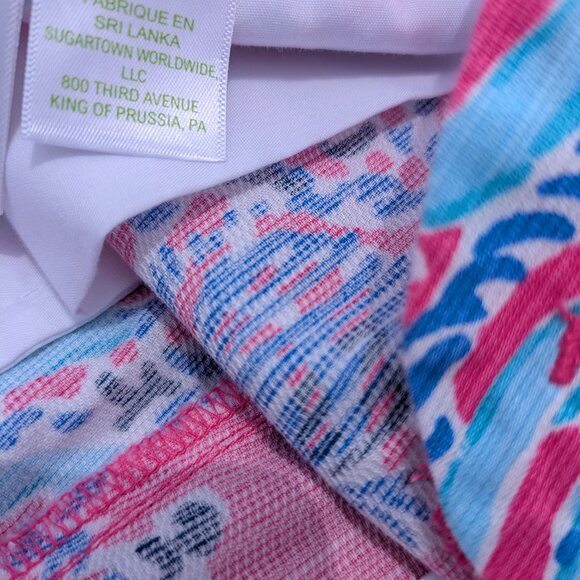 Lilly Pulitzer The Chipper Shorts Size 12 Sea Print Summer Vacation Beach Wear - Picture 5 of 5